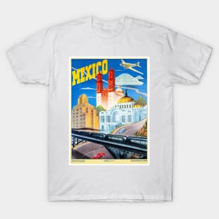 Vintage Travel Poster Mexico T-Shirt